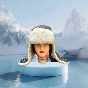 Stetson Men’s plaid Sherpa Trapper winter Hat